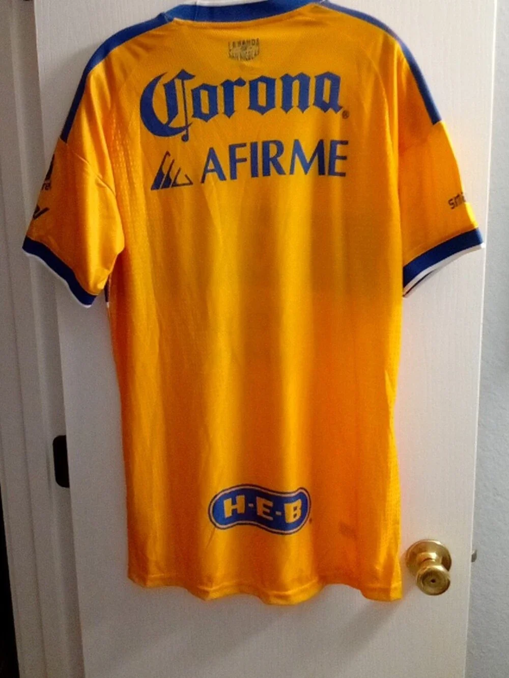 adidas Yellow and Blue Tigres UANL Kids Soccer Jersey